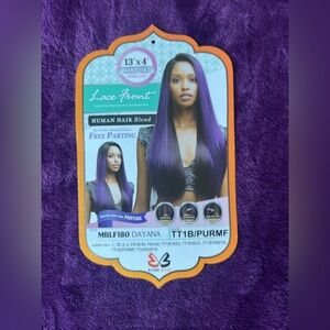 Bobbi Boss 13x4 Lace Frontal Wig (Color TT1B/PURMF) Style MBLF180 Dayana